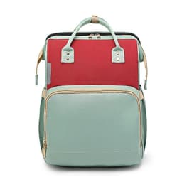 image-Portable Folding Crib Diaper Bag Backpack Large Capacity