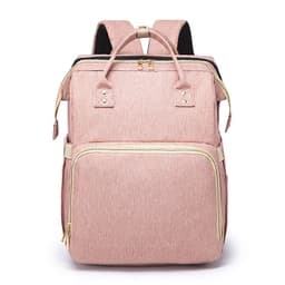 image-Portable Folding Crib Diaper Bag Backpack Large Capacity