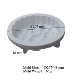 image-Heart Silicone Cake Mold for Baking Mousse Desserts