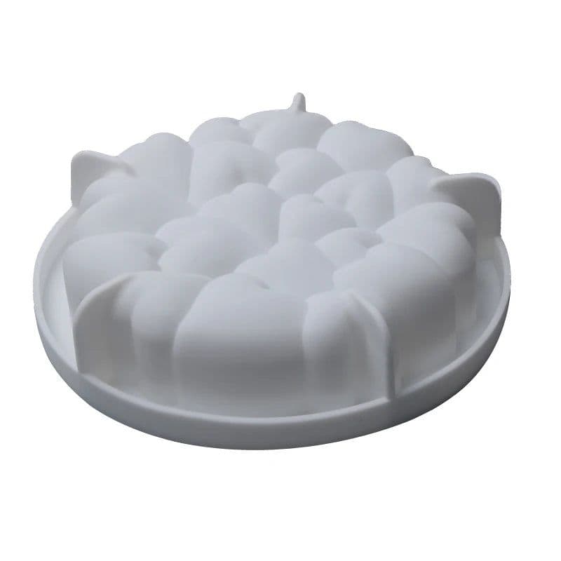 image-Heart Silicone Cake Mold for Baking Mousse Desserts