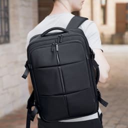 image-FENRUIEN 17 Inch Business Travel Backpack Expandable Large Capacity