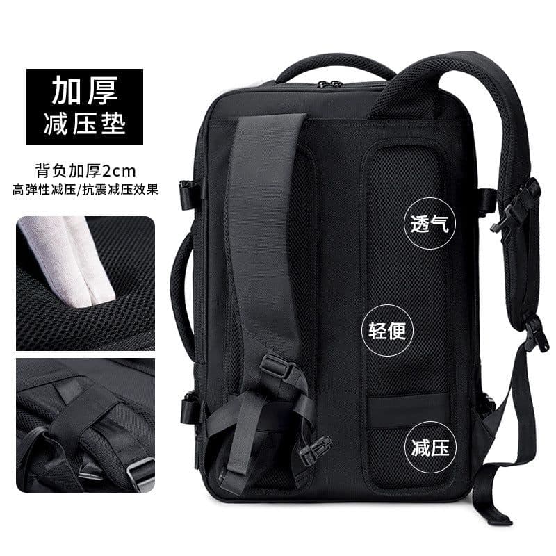 image-FENRUIEN 17 Inch Business Travel Backpack Expandable Large Capacity