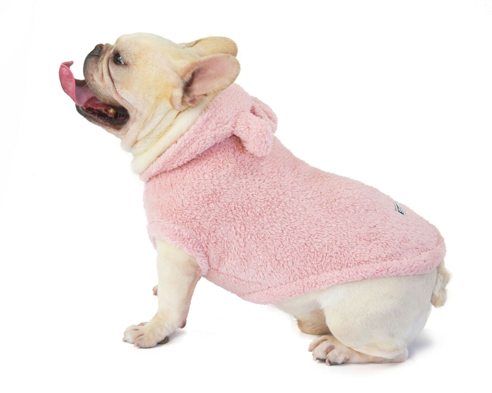image-Dolebean Dog Hoodie Coral Fleece Bear Costume Pet Clothing