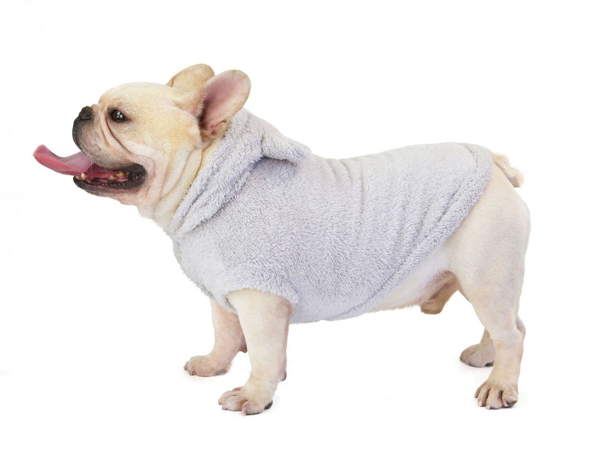 image-Dolebean Dog Hoodie Coral Fleece Bear Costume Pet Clothing