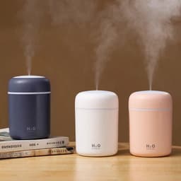image-300ml USB Ultrasonic Humidifier Aroma Diffuser with LED Light