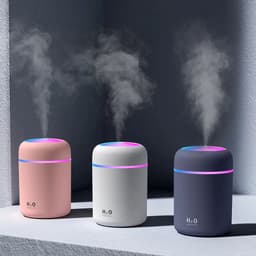 image-300ml USB Ultrasonic Humidifier Aroma Diffuser with LED Light