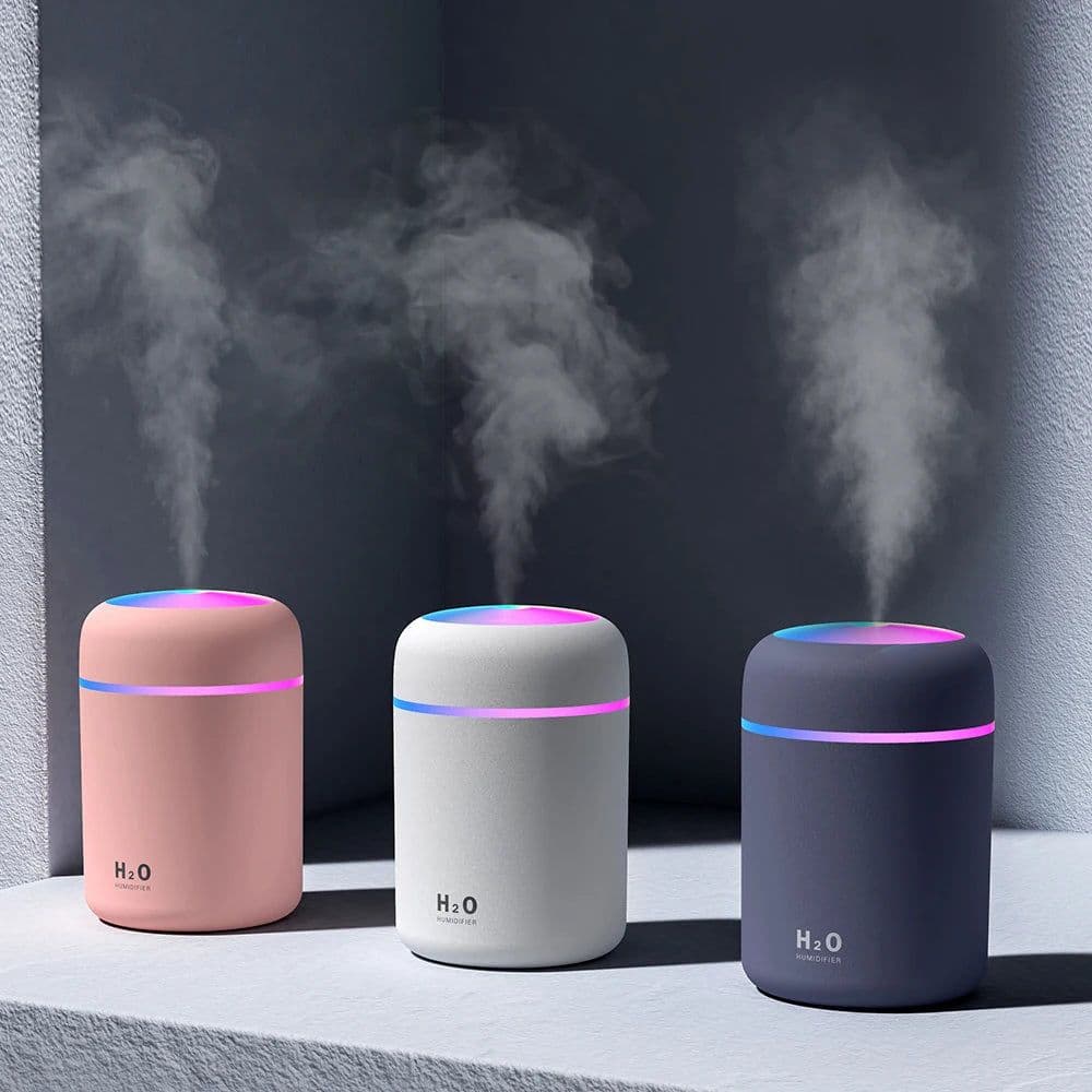 image-300ml USB Ultrasonic Humidifier Aroma Diffuser with LED Light