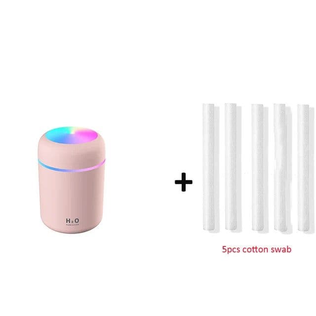 image-300ml USB Ultrasonic Humidifier Aroma Diffuser with LED Light