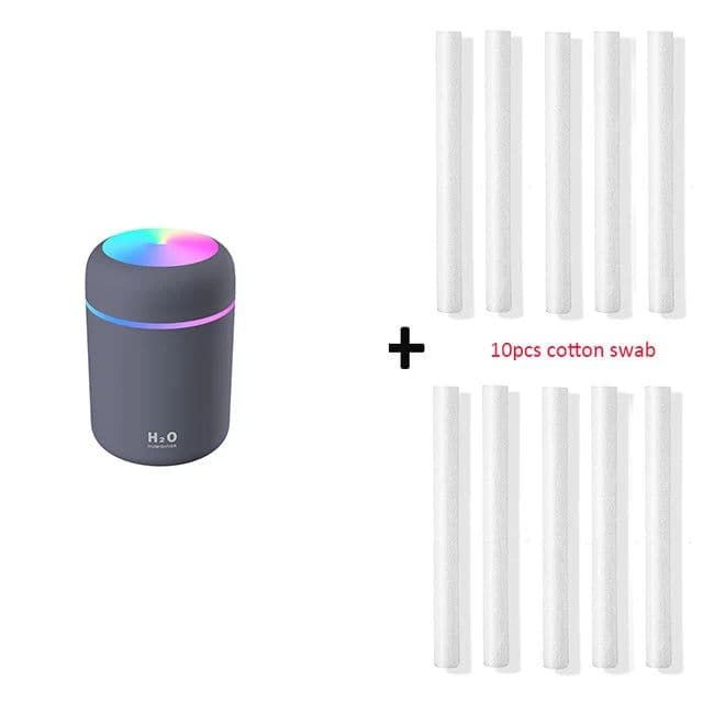 image-300ml USB Ultrasonic Humidifier Aroma Diffuser with LED Light