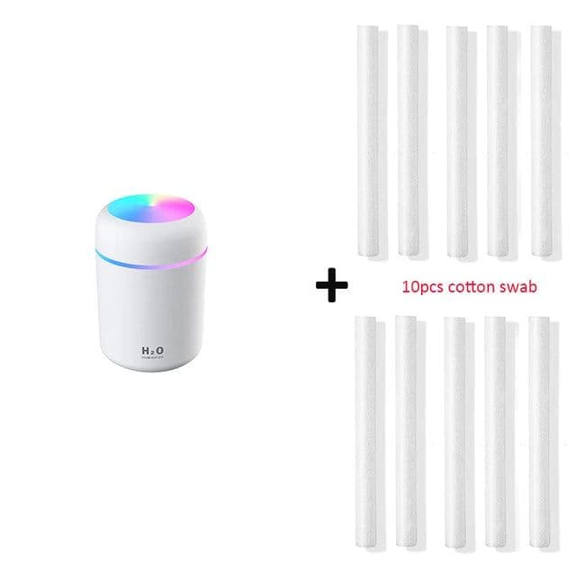 image-300ml USB Ultrasonic Humidifier Aroma Diffuser with LED Light