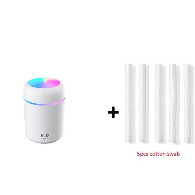 image-300ml USB Ultrasonic Humidifier Aroma Diffuser with LED Light