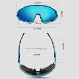 image-Newkapvoe Polarized Cycling Glasses TR90 Unisex KE9408