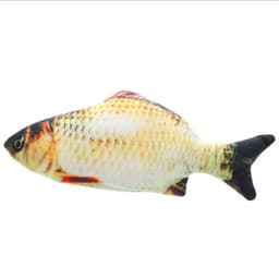image-Electric Singing Fish Plush Toy with Catnip for Cats and Kids