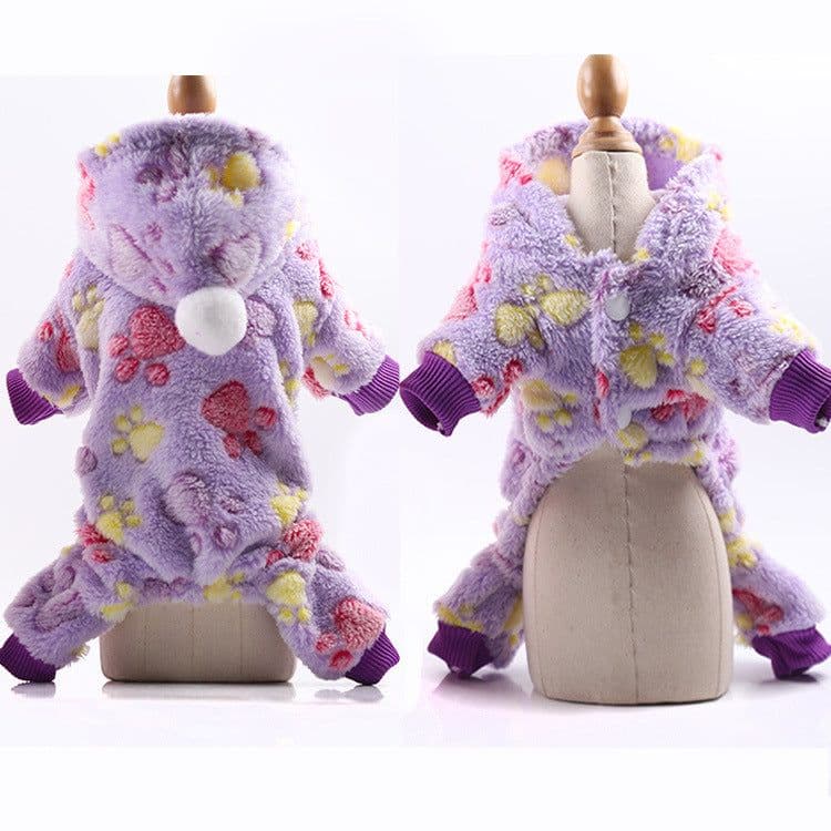 image-Four-Legged Flannel Pet Clothes for Dogs & Cats Coral Fleece