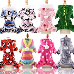 image-Four-Legged Flannel Pet Clothes for Dogs & Cats Coral Fleece