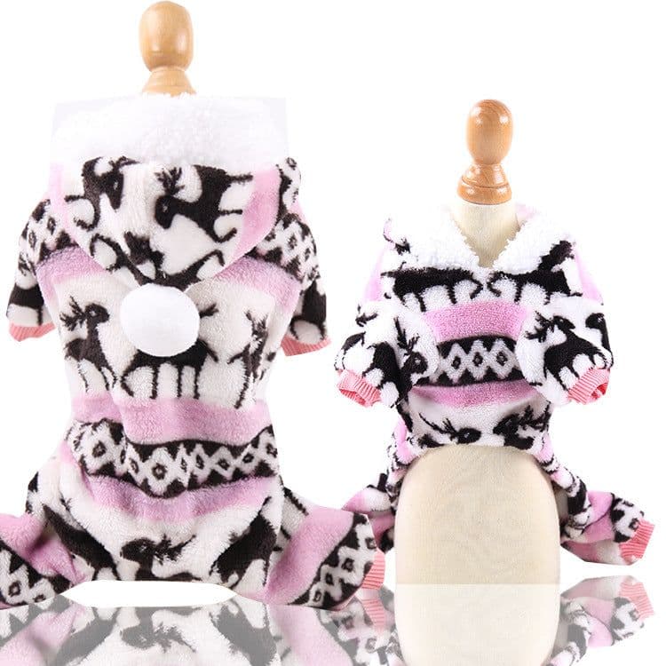 image-Four-Legged Flannel Pet Clothes for Dogs & Cats Coral Fleece