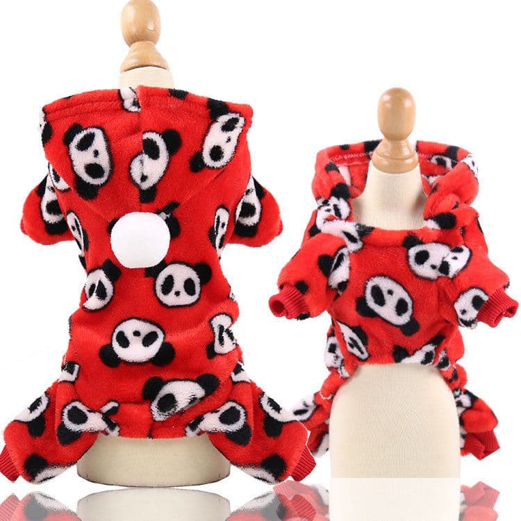 image-Four-Legged Flannel Pet Clothes for Dogs & Cats Coral Fleece