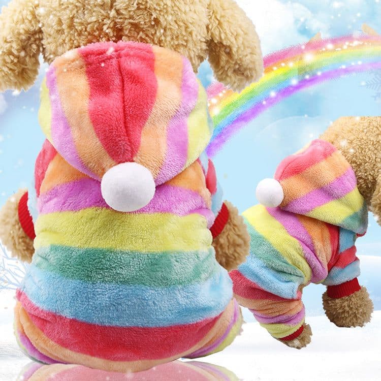 image-Four-Legged Flannel Pet Clothes for Dogs & Cats Coral Fleece
