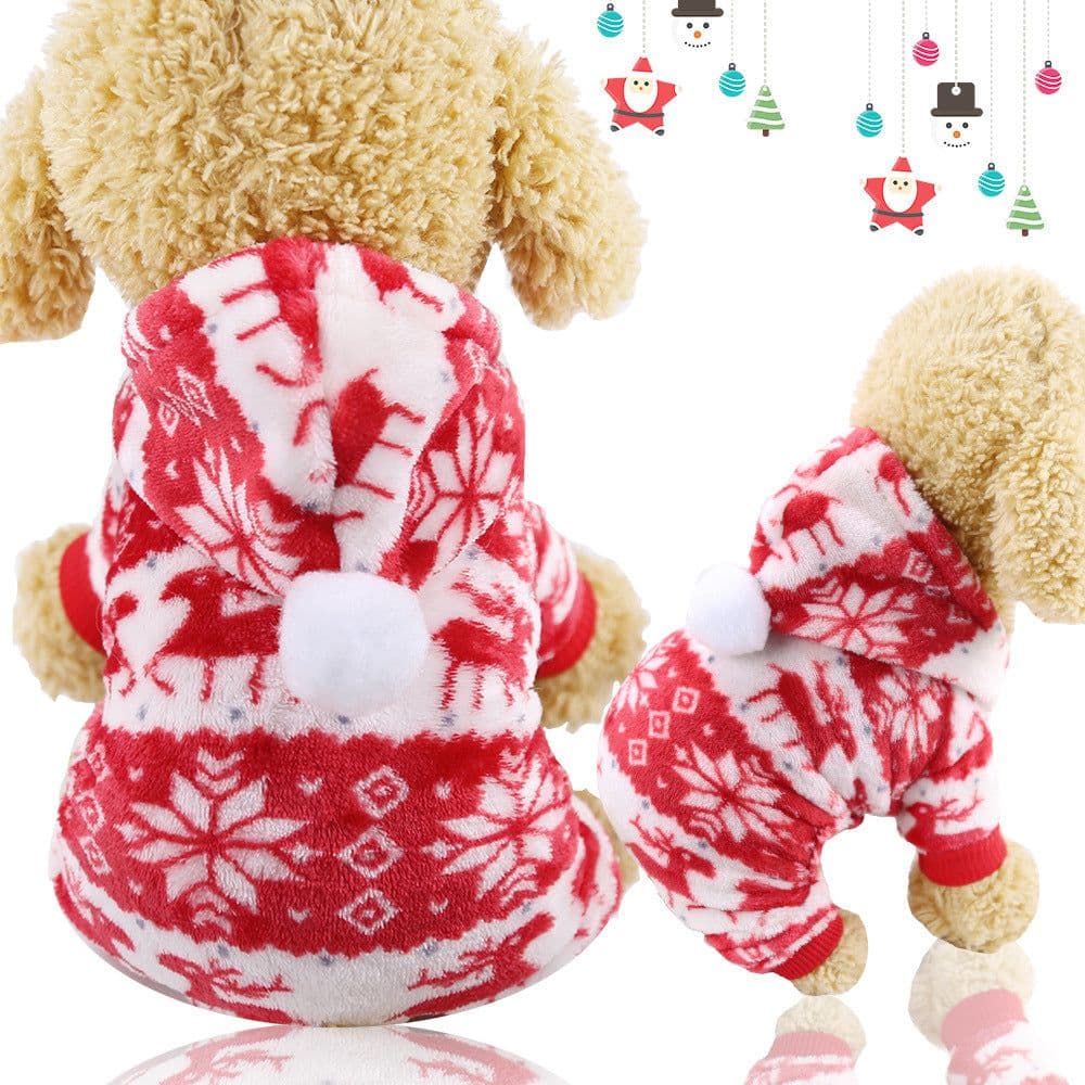 image-Four-Legged Flannel Pet Clothes for Dogs & Cats Coral Fleece