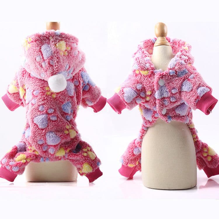 image-Four-Legged Flannel Pet Clothes for Dogs & Cats Coral Fleece
