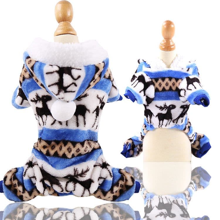 image-Four-Legged Flannel Pet Clothes for Dogs & Cats Coral Fleece