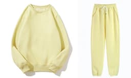 image-Women's Cotton Blend Sweater and Pants Set Plus Velvet 2-Piece