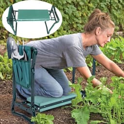 image-Garden Kneeler Folding Chair with Storage Bag