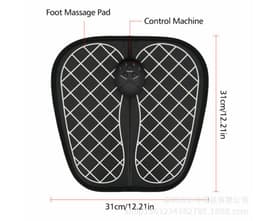 image-Long cow EMS Rechargeable Mini Foot Massager Pulse Portable