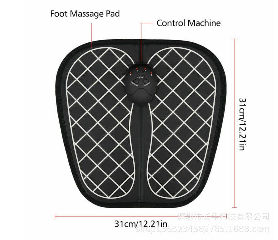 image-Long cow EMS Rechargeable Mini Foot Massager Pulse Portable