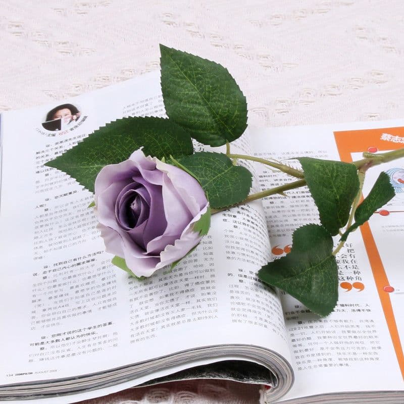 image-Artificial Silk Rose Bouquet 40cm European Style Home Decor