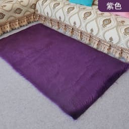 image-Ming Yu Acrylic Square Carpet Modern Simple Plush Floor Mat