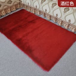 image-Ming Yu Acrylic Square Carpet Modern Simple Plush Floor Mat