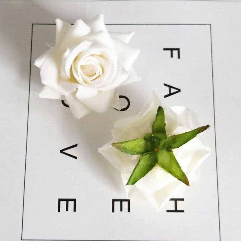 image-Silk Flower Rose Head Wedding Decoration Corsage Arch Floral
