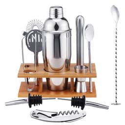 image-304 Stainless Steel Cocktail Shaker 14-Piece Bartending Set