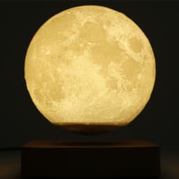 image-Magnetic Levitation Moon Light 3D Printing LED Night Light