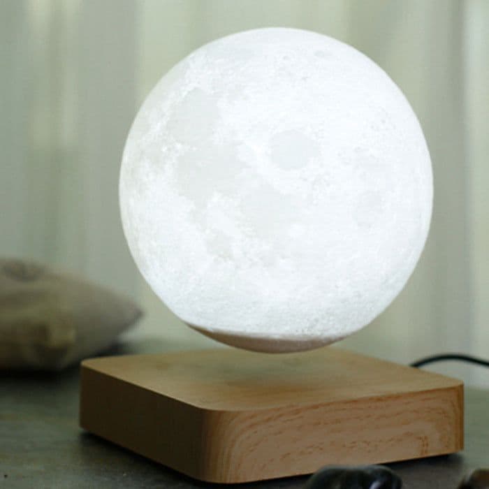 image-Magnetic Levitation Moon Light 3D Printing LED Night Light