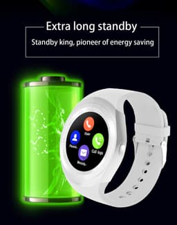 image-V8 Smart Watch 1.44" Bluetooth Camera Phone Android Green