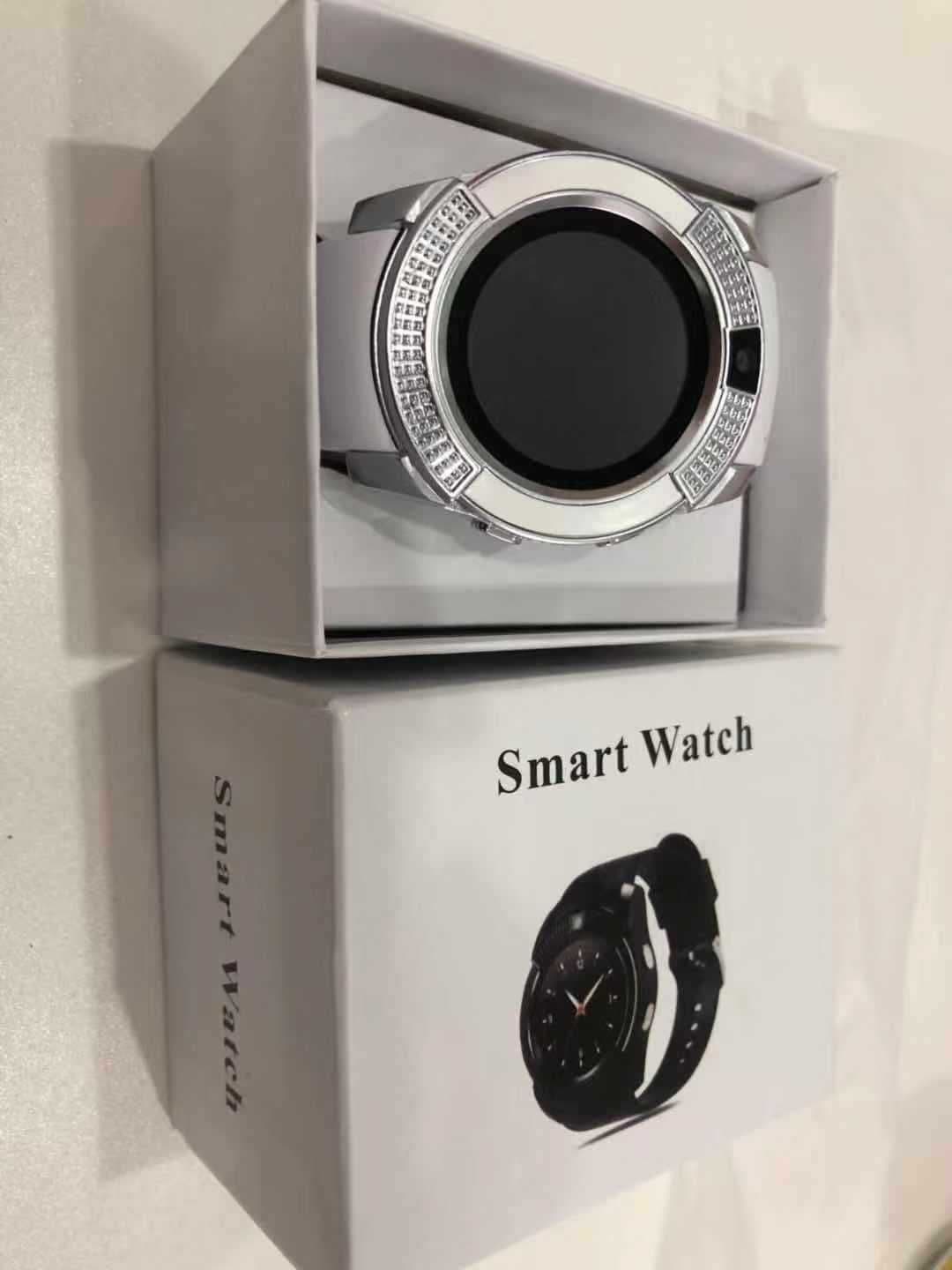 image-V8 Smart Watch 1.44" Bluetooth Camera Phone Android Green