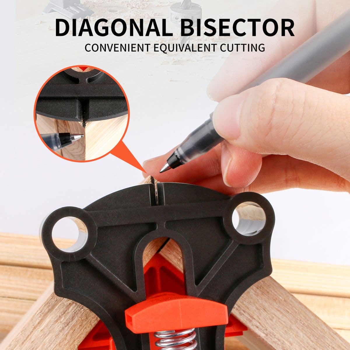 image-Onkel.J Woodworking Right Angle Clamp 90° Corner Clip 4-Pack