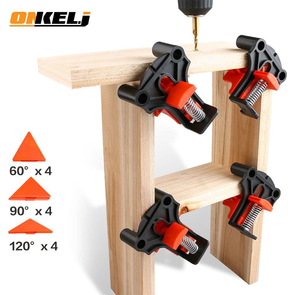 image-Onkel.J Woodworking Right Angle Clamp 90° Corner Clip 4-Pack