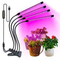 image-Cross-border 2 heads four heads led clip plant growth light