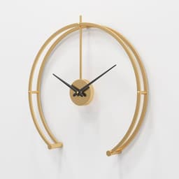 image-Boyida Metal Wall Clock 50cm Black Modern Minimalist Silent