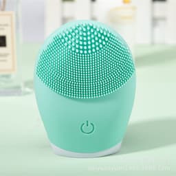 image-Electric Silicone Facial Cleansing Brush Waterproof Vibration