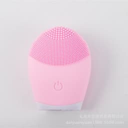 image-Electric Silicone Facial Cleansing Brush Waterproof Vibration