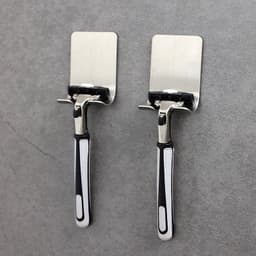 image-Stainless Steel Adhesive Razor Holder Hook for Bathroom