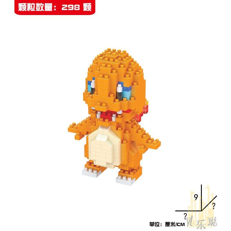 image-LBYU Pokemon Building Blocks Miniature Diamond Particles DIY Toy