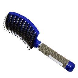 image-Hairdressing Comb Curved Boar Bristle Styling Massage Comb