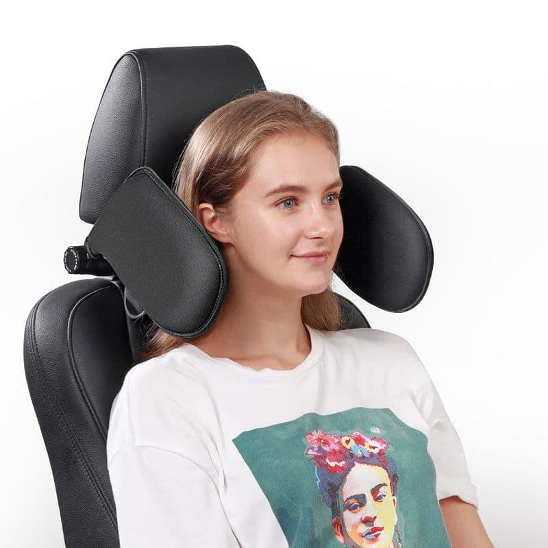 image-Car Headrest Neck Pillow U-Shaped Support Cushion