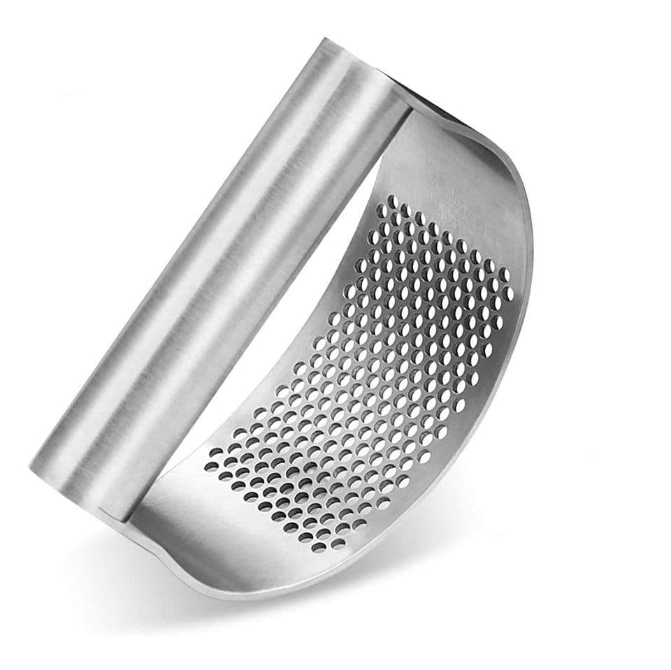 image-Stainless Steel Garlic Press Manual Kitchen Ginger Masher
