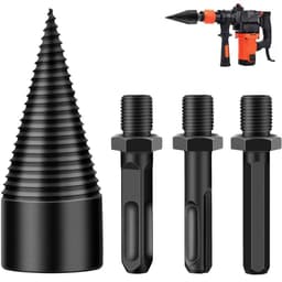 image-Wood Splitting Drill Bit 38mm Hexagonal Shank 8.5mm Hardened Steel